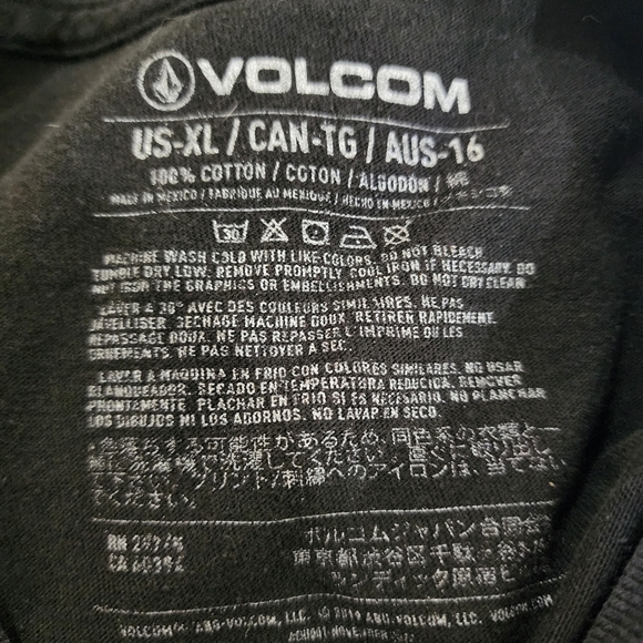 Volcom Black Dragon Boys Short Sleeve Tee Size XL - Picture 6 of 6